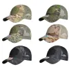 Kapelusze wędrówki Wspinaczka okrągła czapka baseballowa Outdoor Army Tactical Cap Sports Sports Hunting Turing Sunshade Hat Hat Mesh oddychające czapki