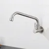 Kitchen Faucets Sink Faucet Single Cold Water Sprayer With Energy-saving Bubbler 304 Stainless Steel Bathrooms In-wall