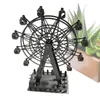 Decoratieve beeldjes Vintage Ferris Wheel Metaal Roterend model Tabletop Art Po Prop Living Room Decorations Sculptuur voor thuis