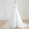 Feestjurken van Allsis Franse stijl lichte trouwjurk 2024 BRIDE's belangrijkste strapless slanke fit Tailed Travel Pography