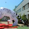 5m 16.4ft Length Advertising inflatable tiger Customized inflatable jumping tiger for business promotion decoration