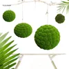 Figurines décoratives plante artificielle mousse balles d'herbe plantes de simulation pour la maison de jardin extérieur décoration de mariage 11ua