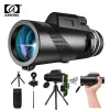 Telescopes APEXEL 80x100 Monocular Telescope High Powered Zoom Monocular With Phone Adapter For Hunting Bird Watching Camping Hiking