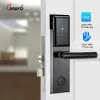 Control Bluetooth Wireless Digital Electronic Smart Lock TTlock App Home Intelligent keypad Password Door Lock on Wooden door