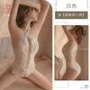 Sous-vêtements sexy femelle ouverte Perspective Perspective Seduction Uniforme Lace Backless Pearl One-Opice costume 1804