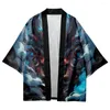 Ubranie etniczne Przyjazd japoński styl Prajna wydrukowano tradycyjne kimono mężczyzn Yukata Cardigan Shirts Cosplay Haori 11