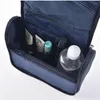 Sacs de cosmétiques suspendus sacs de toilette hommes femmes organisatrice de voyage résistant à l'eau Douche de salle de bain rangement bleu marine noir gris