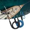 Accessoires 1/2 Packs Boat Boat Balgee Dock Ligne Cordons d'amarrage Broged Rope Strethes 45.5ft Moarring Rope Float Fload Fishing Boat Accessoires