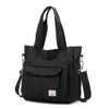 Umhängetaschen Frauen 2024 Mommy großer Kapazität One-Shoulder tragbarer Messenger-Tasche Nylon Stoff Freizeit Damen