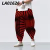 Pantalon pour hommes printemps et été visuelle rotation de style chinois lâche hip hop neuf points pantalon pantalon de jogging baggy