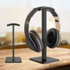 Aluminiumkrokhuvudmonterad hörlurarfäste headset Hållare Earphone Sticky Display Stand Hanger Earphone Desk Display Stand Stand