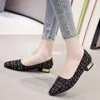 Casual Shoes Cootelili 2024 Fashion Flats Women 2,5 cm Heel Non-Slip Slip On Black Pointed Toe Comfortbal Size 35-42