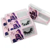 الجملة 3D Mink Lashes Case Eyelashes Box Package Joxes Joxes Packaging Custom Plastic Sliding 240415