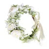 Fiori decorativi ghirlanda delicata Accessori per capelli perletti perlati a sospensione Bride Bride Bride Miss Bride