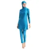 衣類3PCSイスラム教徒の水着のソリッドカラープラスサイズS6XL長袖水泳入浴衣装フルブルキニスアンサンブルムスルマン