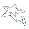 Fleurs décoratives pentagram Garland cadres bricolage boutique de couronne de banc d'anneau de forme cinq étoiles
