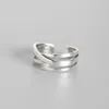 Cluster ringen 925 Sterling Silver Cross -esthetiek voor vrouwen bruiloft luxe kwaliteit sieraden cadeau vrouwelijke sieraden argent