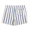 Style Men Stripe Shorts Séchage rapide Baggy Male Summer Fashion Beach Board GMA2634 240410