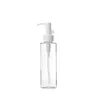 Bottiglie di conservazione 15pcs bottiglia di plastica Ventola chiara Pompa di lozione per colletto bianco 100 ml 120 ml 150 ml 200 ml 250 ml Contenitore cosmetico Riemibile