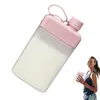Water Bottles Flat Bottle 450ml Rectangle Design For Drinking On The Go Travel-Friendly Keeps Beverages