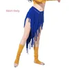 Zużycie na stadium Trójkąt pępa szalik biodro frędzle fringe spódnica kobiety palec długoterminowy otwór palec górny noga ciepłego tancerza kostium tancerza