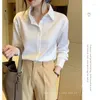 Frauenblusen elegante Frauen Hemden Frühling Herbst Office Ladies Langarmweiß für Frauen Kleidung Casual Tops Lady Blusas