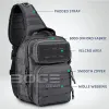 Förpackar Tactical Sling Axel Bags Military Rover Chest Pack för att jaga vandring EDC ryggsäck Molle Assault Range Bag Pass för 9,7 "Pad