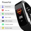 Wristbands C6T Smart Band Waterproof Temperature Measuring Heart Rate Smart Bracelet Blood Pressure Monitor Health Wristband Fitness Tracke