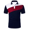 Men de couleurs de sort à manches courtes en été masculins Slim Fit Sport Golf Polo.240420