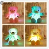 50 cm gigantische kleurrijke gloeiende teddybeer lumineuze pluche speelgoed kawaii verlichte led teddybeer gevulde speelgoed pop kinderen kerstcadeau 240419