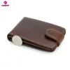 Holders DOLOVE Genuine Leather Business Cards Holders Cards Package Short Style 2 Folds Credit Card Holder RFID