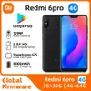 Utilisé Xiaomi Redmi 6pro Android 4G Déverrouillé 5,84 pouces 4 Go RAM 64 Go ROM TOUTES COULEURS EN BON FAMILLE Téléphone cellulaire d'origine