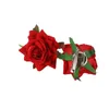 Rose Artificial Flower Brooch Bridal Wedding Party Hairpin Women Hair Clips Headwear Party Festival Hair Accessories