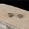 Gestüt Ohrringe Yizizai Vintage Punk Cherry Blossom Ohrring 925 Sterling Silber für Frauen Mädchen Schmuck Geschenk