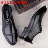 Zapatos casuales hombre oxfords genuino cuero de cuero negocio holgazanería