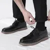 Casual Shoes Handmade Mens Lace-Up Oxford Arrival Leather Brogue Men's Fashion Dress Classic Business Formal For Men