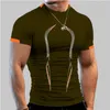 Bodybuilding Sport Top Men rapide Dry Fitness Gym T-shirt Contrôle à manches courtes TEE COMPRESSION COMMENT