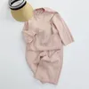 Clothing Sets 2024 Spring Children's Set Casual Fashion Two Piece For Boys And Girls Loose Floor Slam Pants Long Sleeved Baby