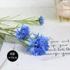 Decorative Flowers 5Pcs Artificial 3Heads Campanula Chrysanthemum Silk For Home Decor Fake Wedding Party Table Flower Arrangement