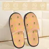 Slippers Winter Slipper Woman Man Fashion Fluffy Warm Bees Patterns House Funny Shoes