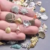 Charms 30/50 / 100pcs aléatoire Mélange Vintage Ocean Shell Charm Pendeur pour bijoux Bracelet de collier de bricolage Accessoires faits à la main