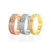 Projektant Trendy Carter Ring Full Sky Star 18K Gold Para Substerkdriver Titanium Steel Diamond Love 3R5U