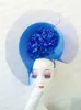 Schöner Faszinatorhut für Frauen elegante Hochzeiten Pillbox -Kappe mit Blume Luxus Party Derby Hut Femme Mariage Chapeau