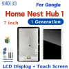 Paneler 7 tum original för Google Home Nest Hub First Generation LCD Display Touch Screen Digitizer Assembly Reparationsdelar Byte