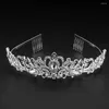 Hårklämmor Crystal Crown med Combs Princess Rhinestone Coiffure Tiara Prom pannband