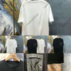 Camisetas masculinas de verão letra de letra de letra de luxo Designer de bolso de bolso Tshirts PARIS Roupes de manga curta camiseta de estilo solto