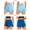 Yoga Gym Lu Lu Hot Women Shorts Hotty High Waisted Athletic With Liner And Zip Pocket Running Loose Workout Sexy Hot Shorts For Summer Breathable High Qualit 298 999