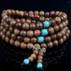 Strand Holz Buddha Perlenarmband Personalisierte Accessoires für Männer und Frauen Wenge Meditation Gebet Perlen tibetische Rosenkranzarmbänder