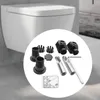 Badezubehör -Set Wandmontierte Toilettenfixierkits Anschlussschrauben Schrauben Haushalt