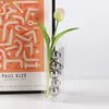 Vaser guld/silver akryl boll abstrakt konst transparent låda skrivbordsdekoration slipning hantverk rum estetik
